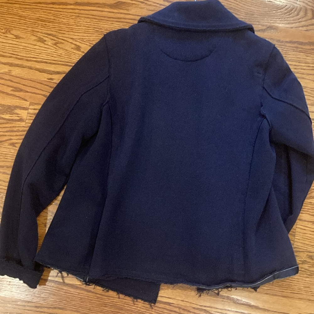 Gap Navy Double Breasted Style Jacket - image 7